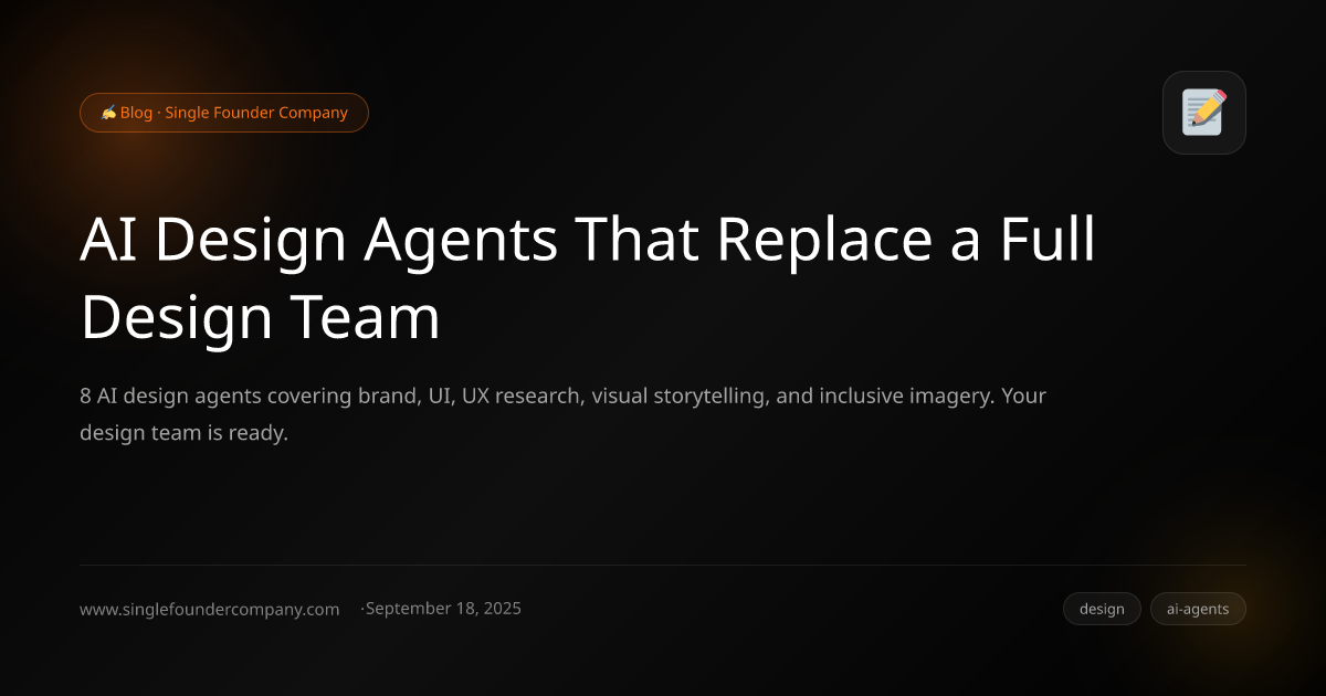 AI Design Agents That Replace a Full Design Team