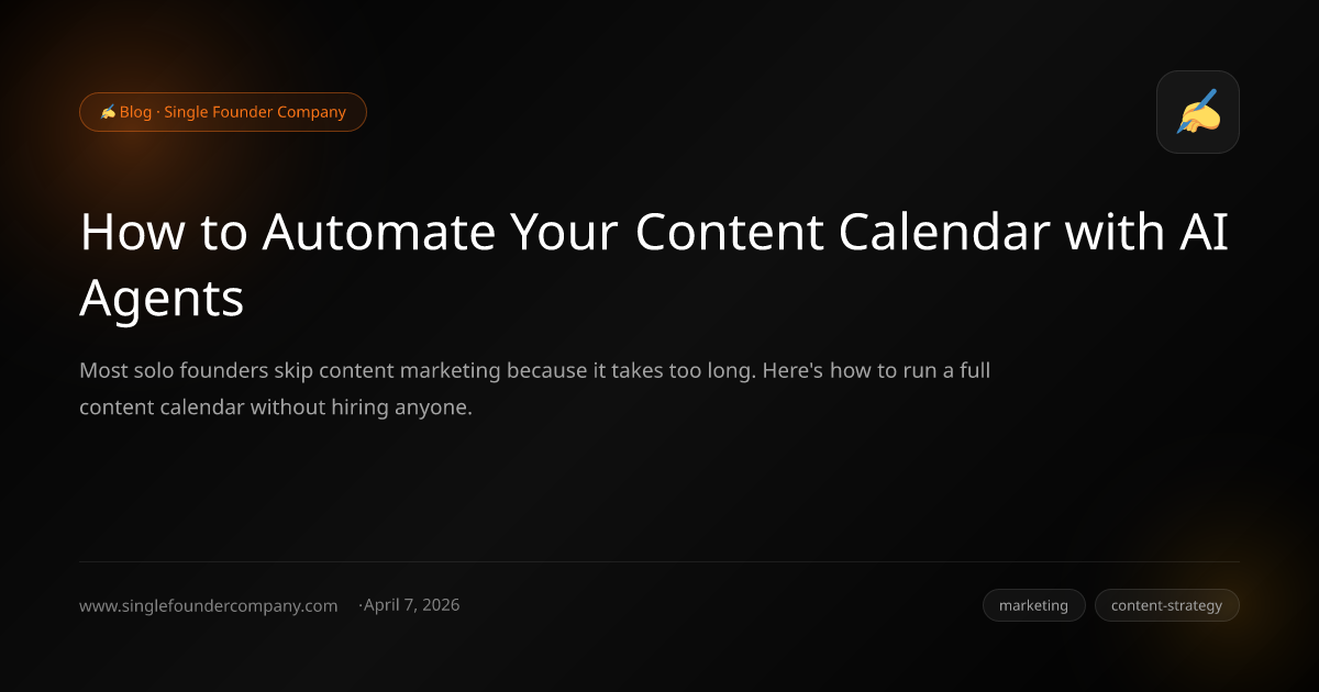 How to Automate Your Content Calendar with AI Agents