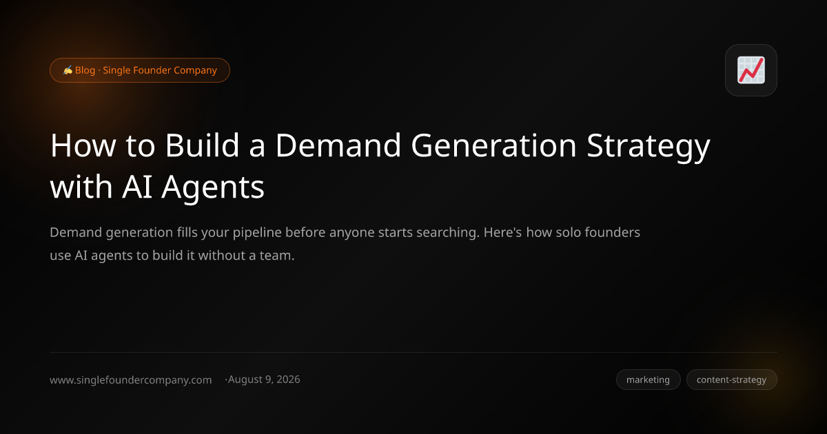 How to Build a Demand Generation Strategy with AI Agents