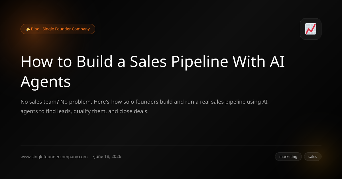 How to Build a Sales Pipeline With AI Agents