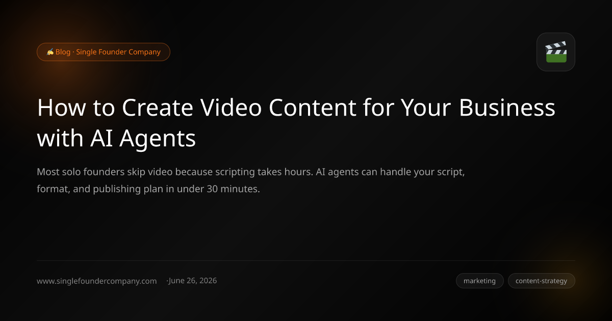 How to Create Video Content for Your Business with AI Agents