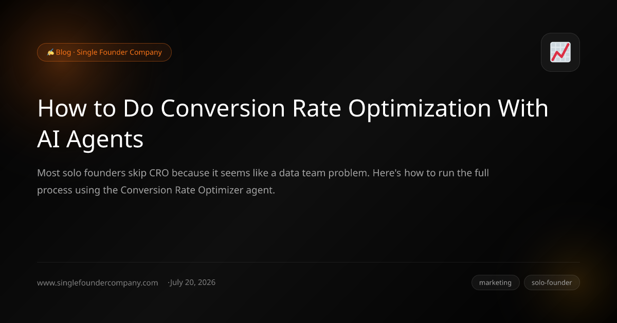 How to Do Conversion Rate Optimization With AI Agents