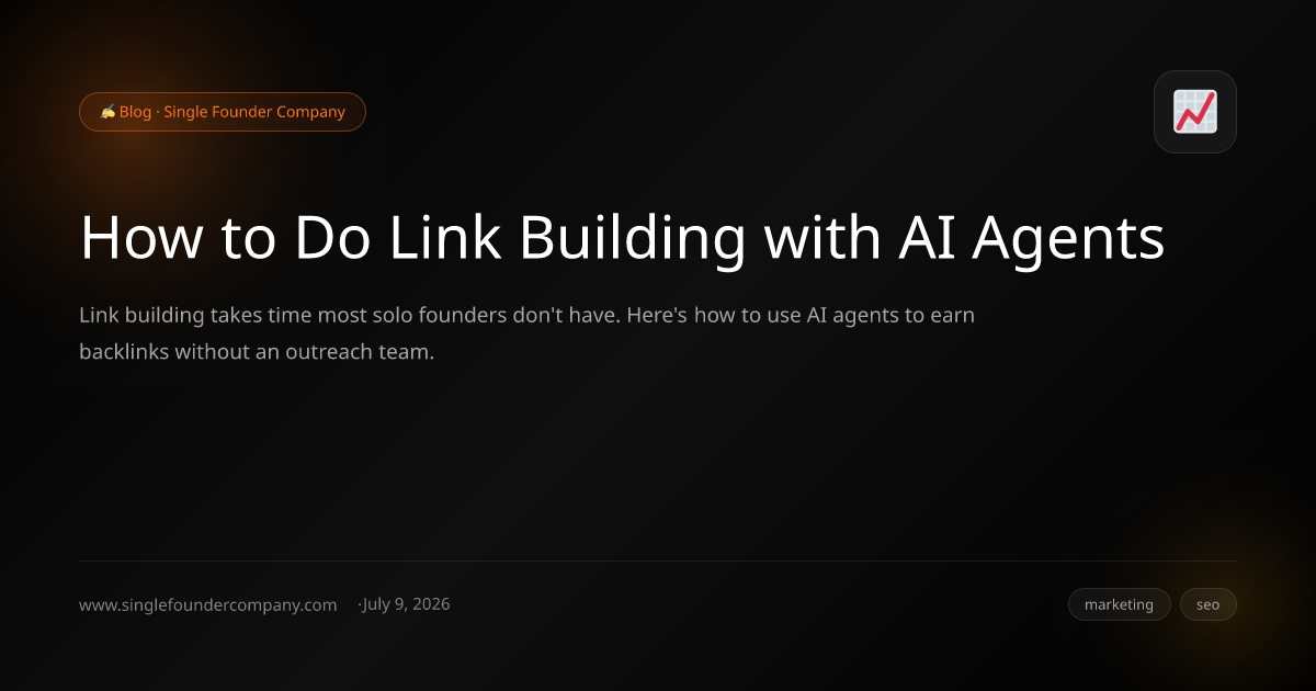 How to Do Link Building with AI Agents