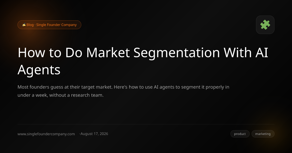 How to Do Market Segmentation With AI Agents
