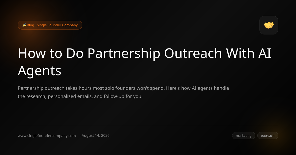 How to Do Partnership Outreach With AI Agents