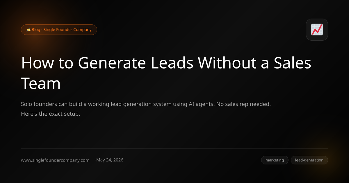 How to Generate Leads Without a Sales Team