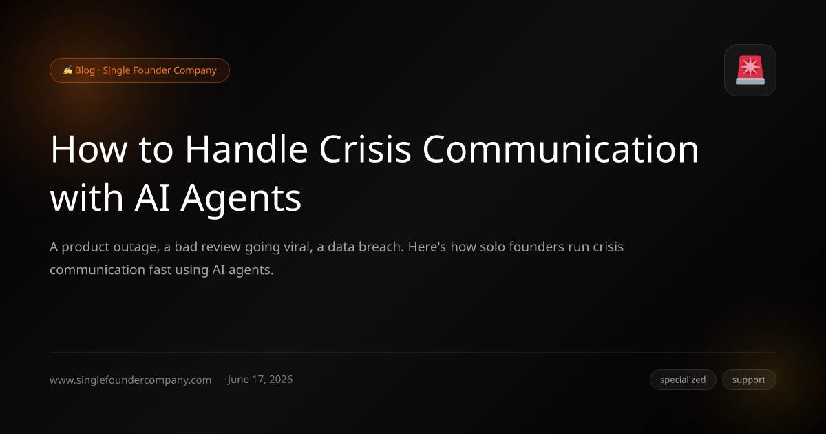 How to Handle Crisis Communication with AI Agents