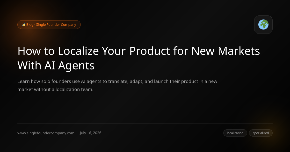 How to Localize Your Product for New Markets With AI Agents