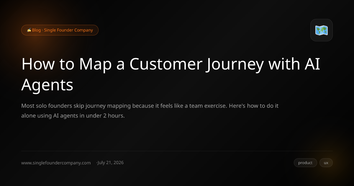 How to Map a Customer Journey with AI Agents