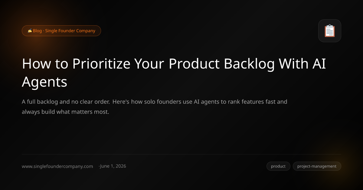 How to Prioritize Your Product Backlog With AI Agents