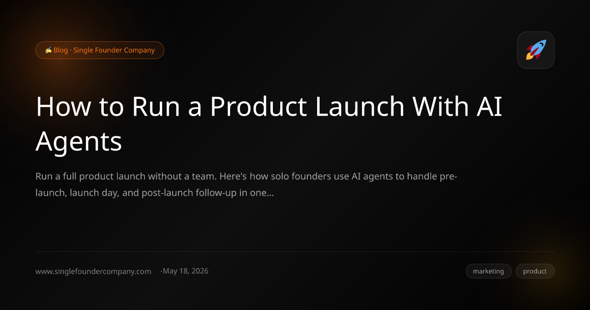 How to Run a Product Launch With AI Agents