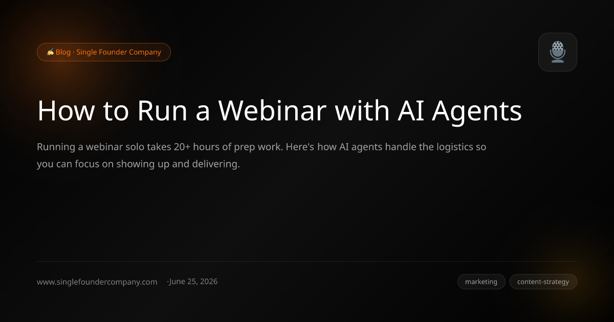 How to Run a Webinar with AI Agents