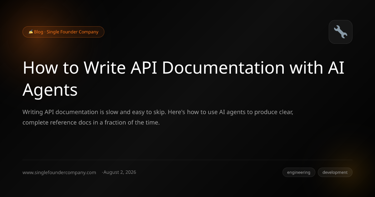 How to Write API Documentation with AI Agents