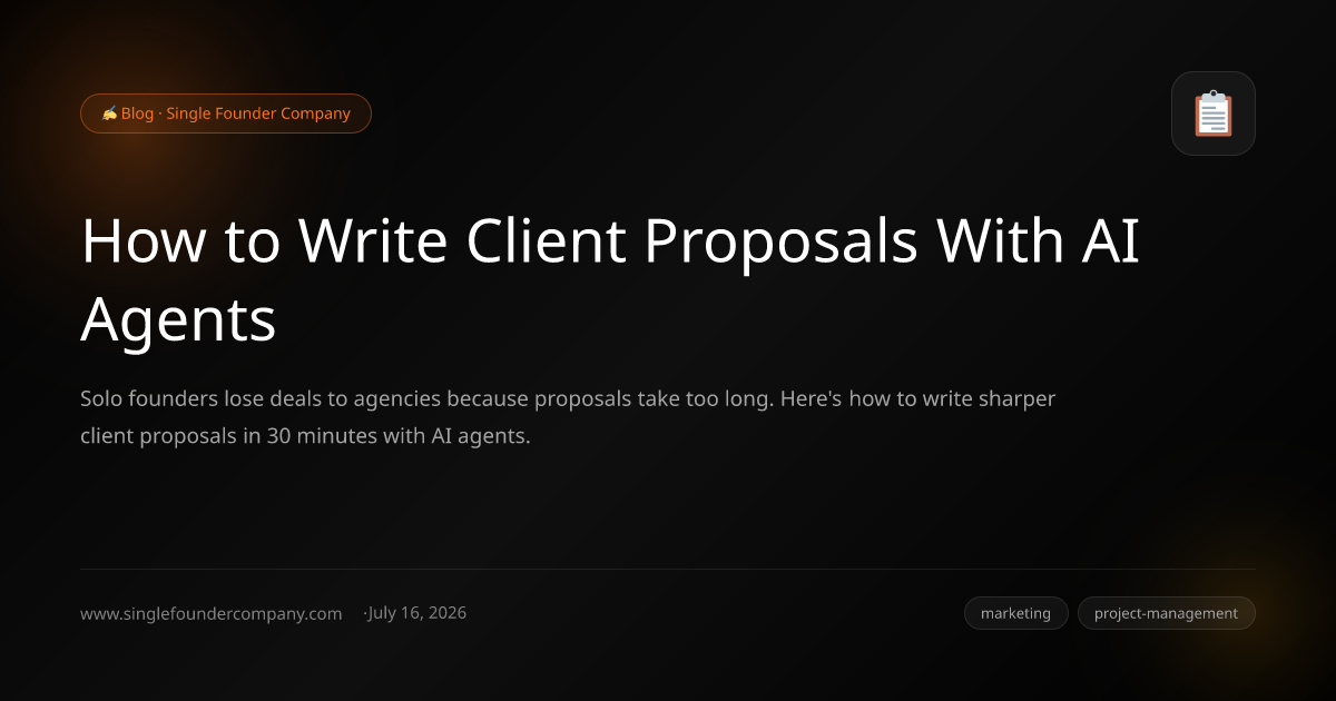 How to Write Client Proposals With AI Agents