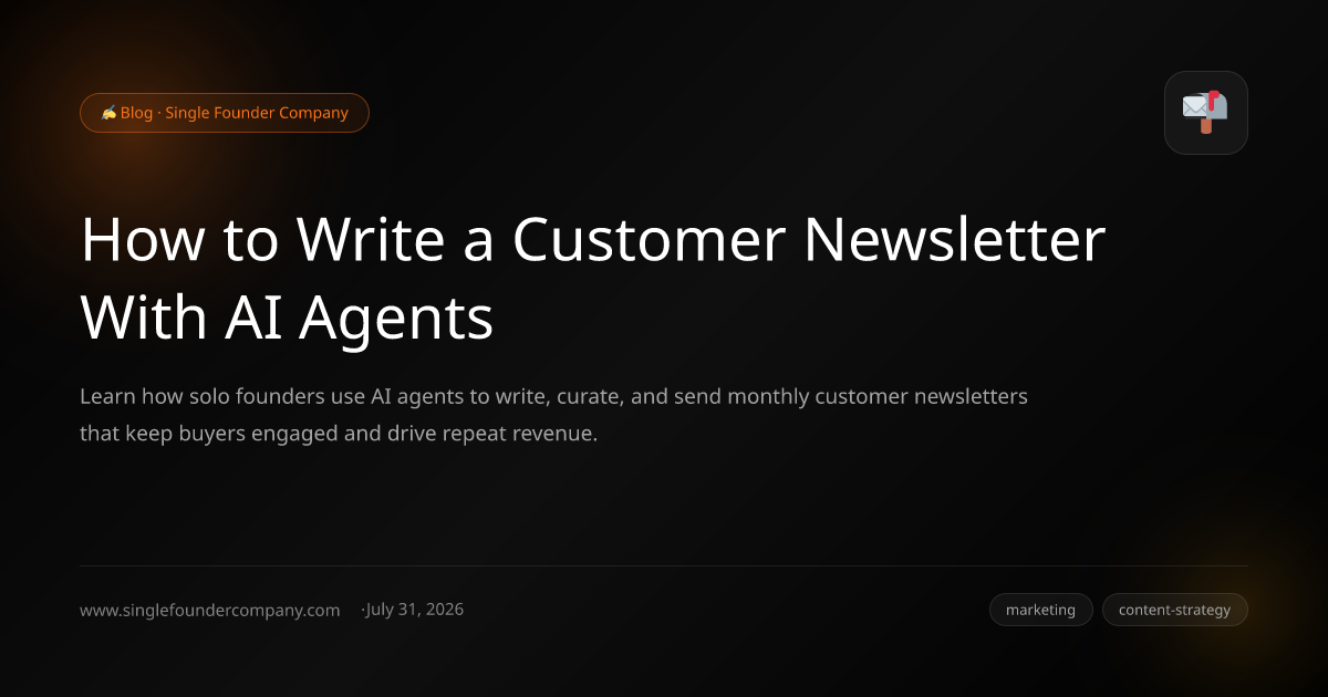 How to Write a Customer Newsletter With AI Agents