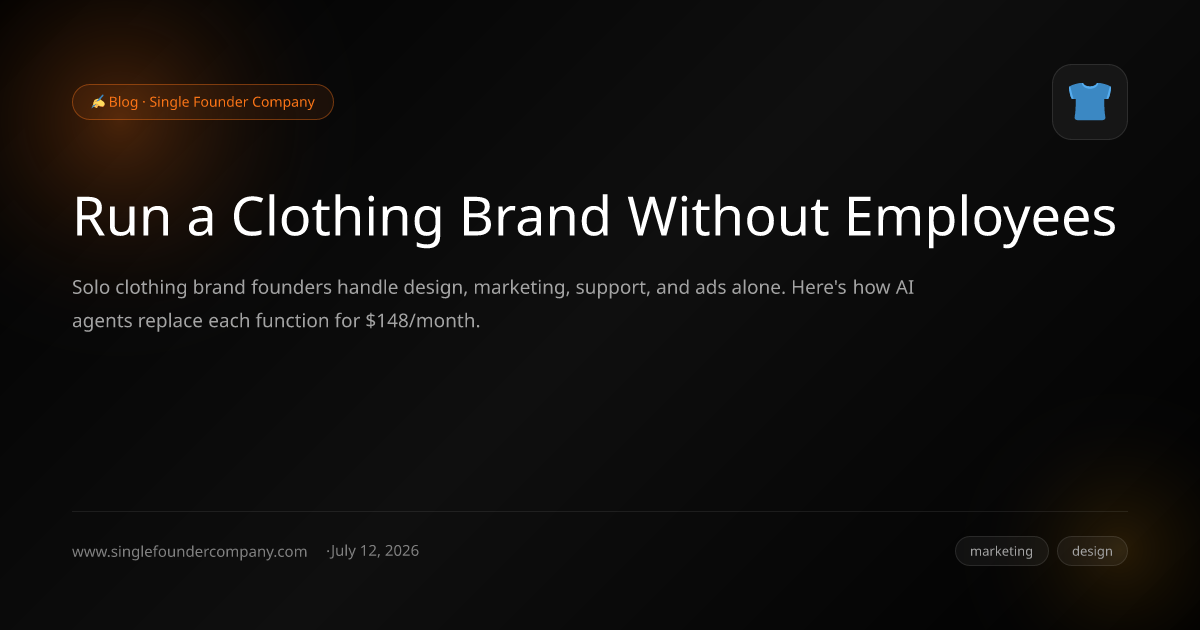 Run a Clothing Brand Without Employees