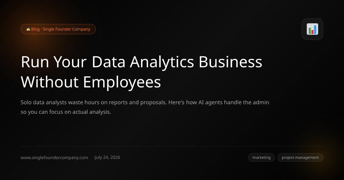 Run Your Data Analytics Business Without Employees