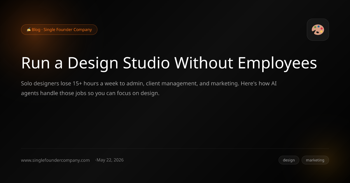 Run a Design Studio Without Employees