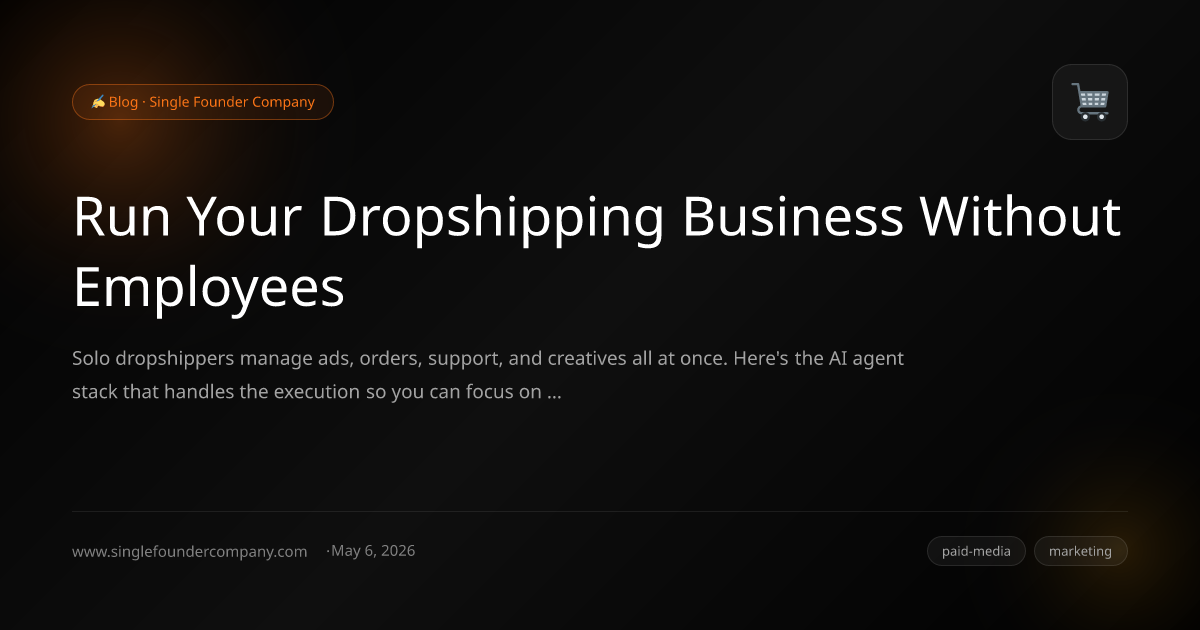 Run Your Dropshipping Business Without Employees