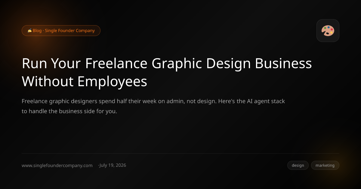 Run Your Freelance Graphic Design Business Without Employees