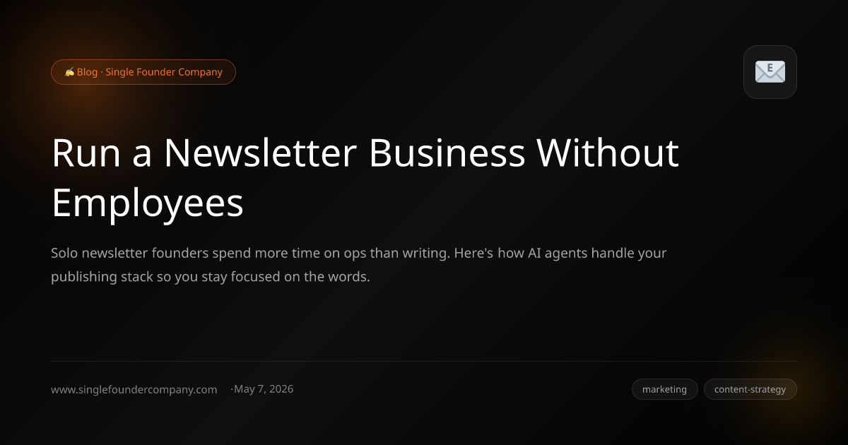 Run a Newsletter Business Without Employees