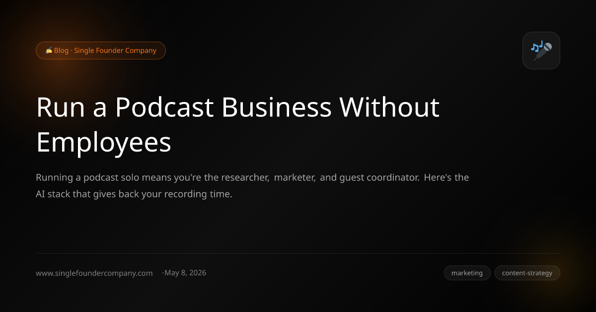 Run a Podcast Business Without Employees