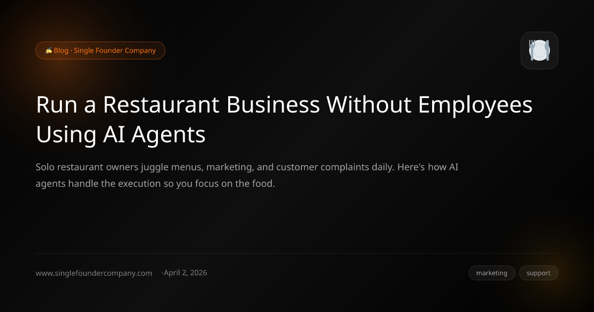 Run a Restaurant Business Without Employees Using AI Agents