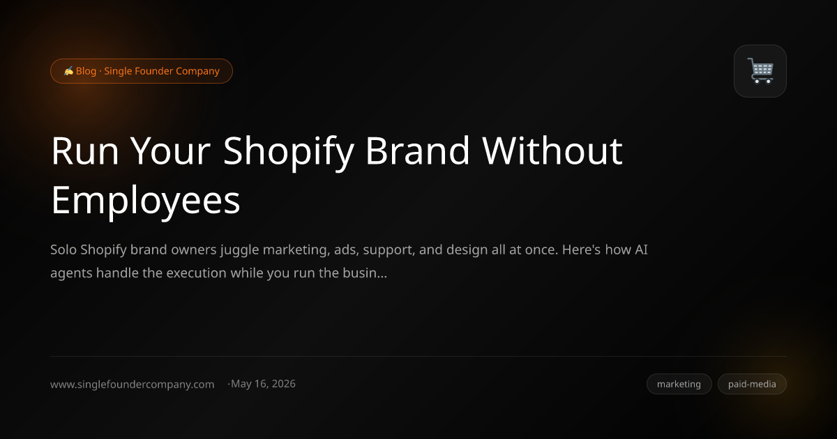 Run Your Shopify Brand Without Employees