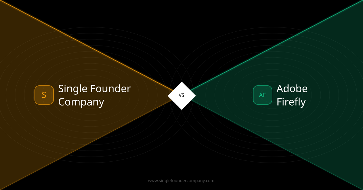 Single Founder Company vs Adobe Firefly — Tool vs Team