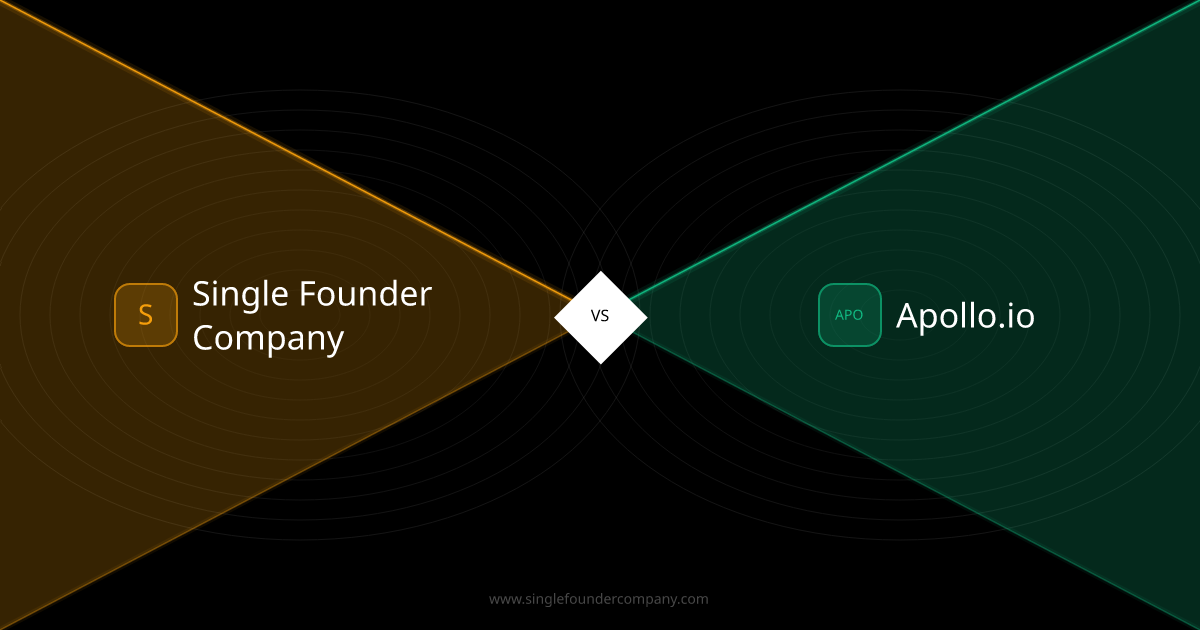 Single Founder Company vs Apollo.io — Beyond the Database