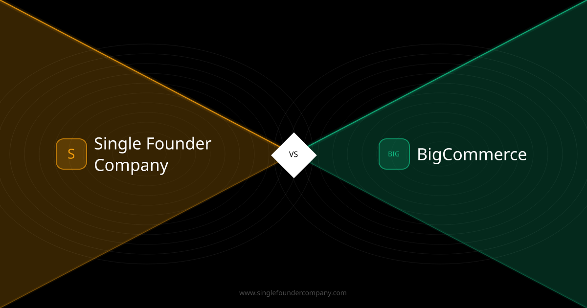 Single Founder Company vs BigCommerce — Beyond the Store