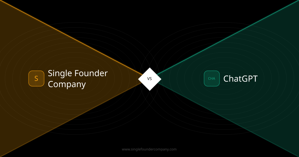 Single Founder Company vs ChatGPT — AI Chatbot vs AI Workforce