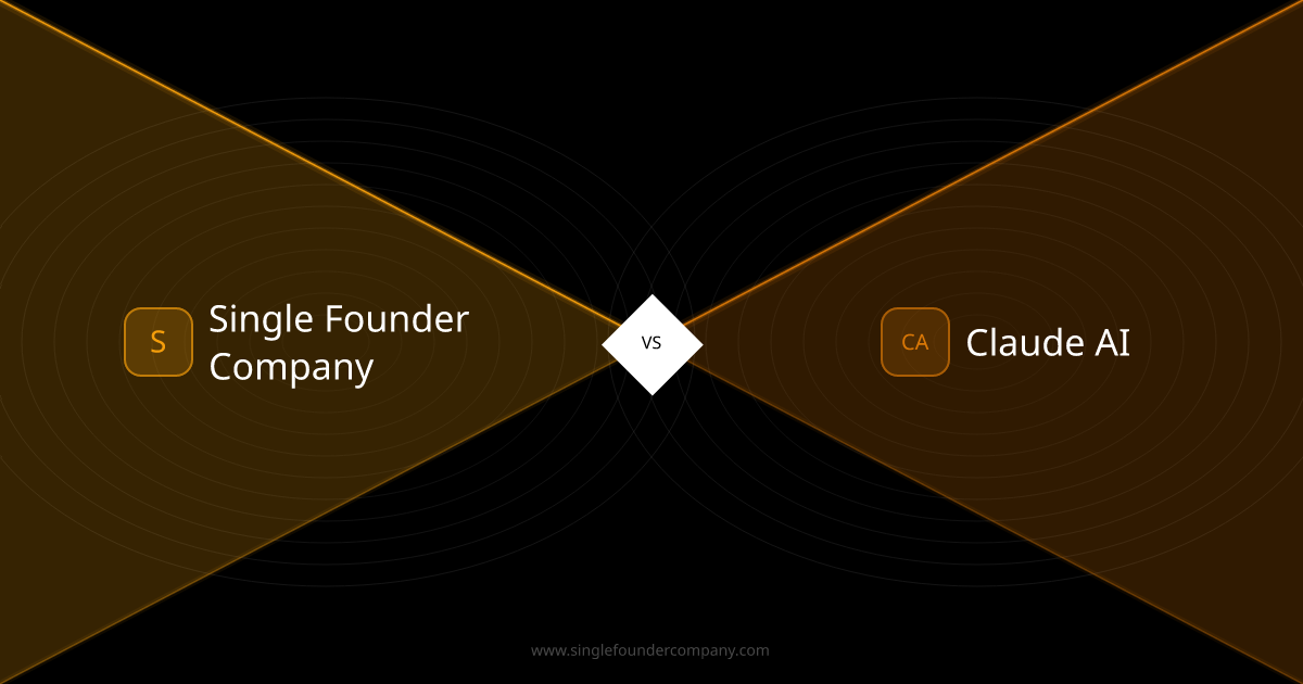 Single Founder Company vs Claude AI — Thoughtful AI Assistant vs AI Workforce