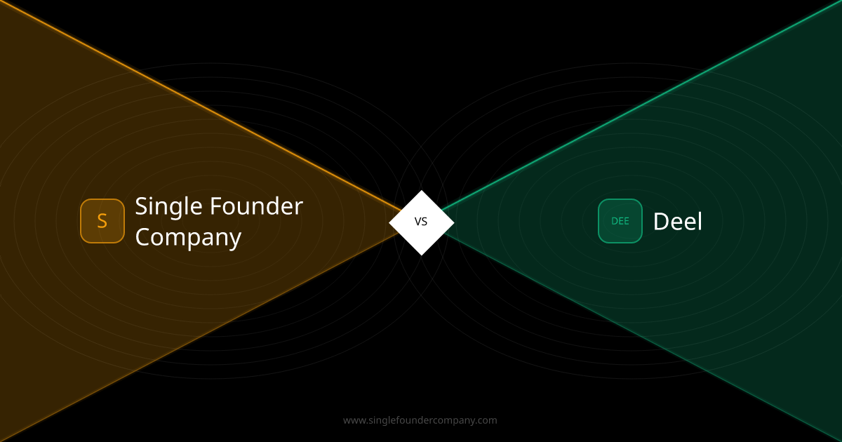 Single Founder Company vs Deel — AI Agents vs Hiring