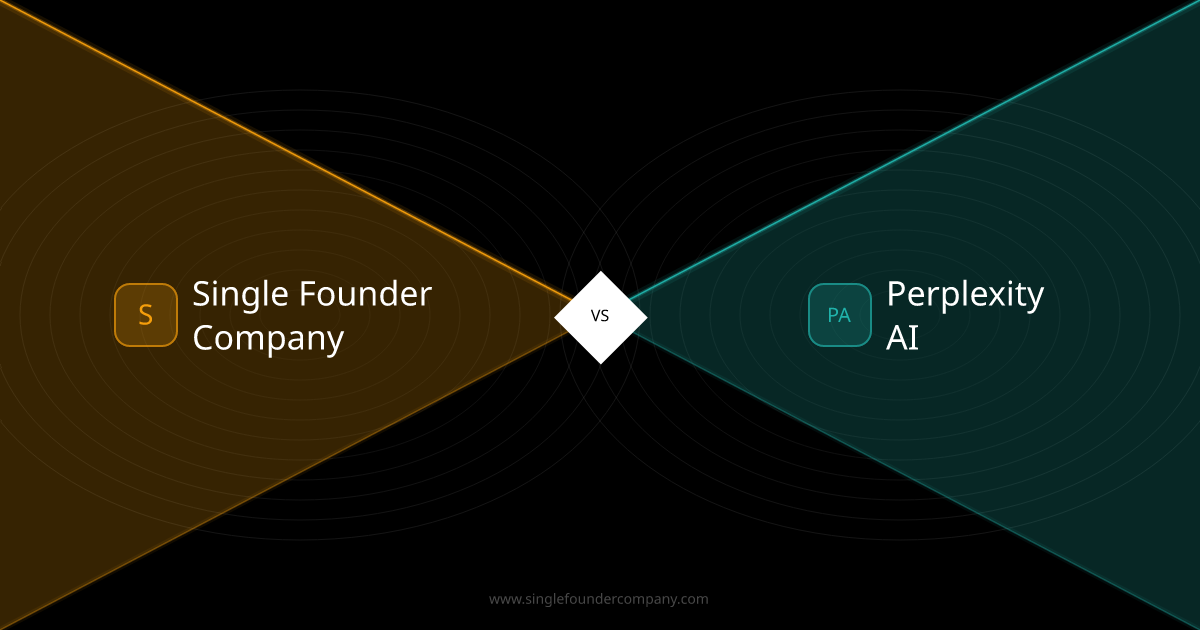 Single Founder Company vs Perplexity AI — AI Search Engine vs AI Workforce
