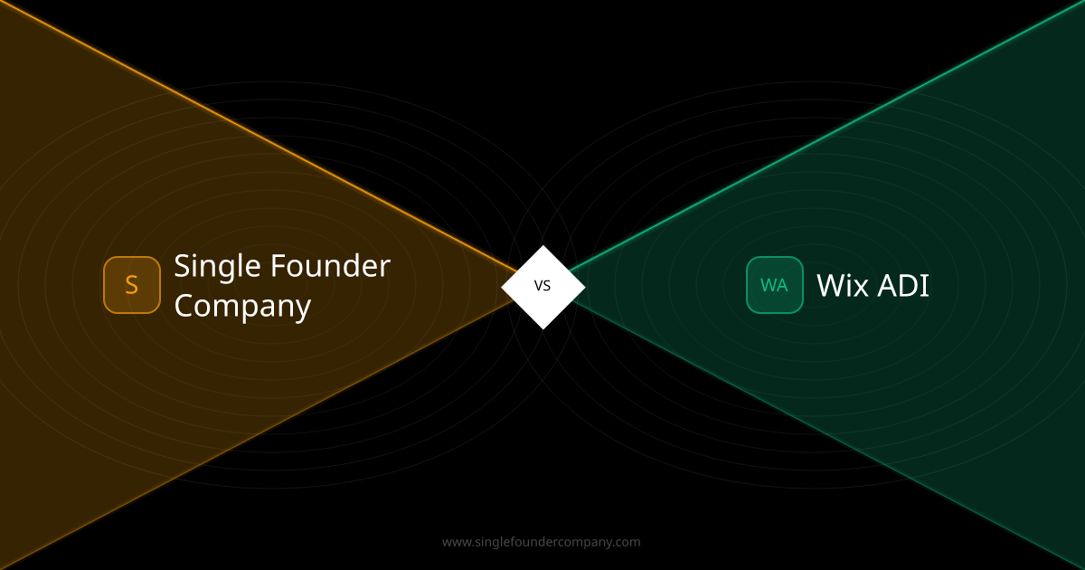 Single Founder Company vs Wix ADI — Website vs Workforce