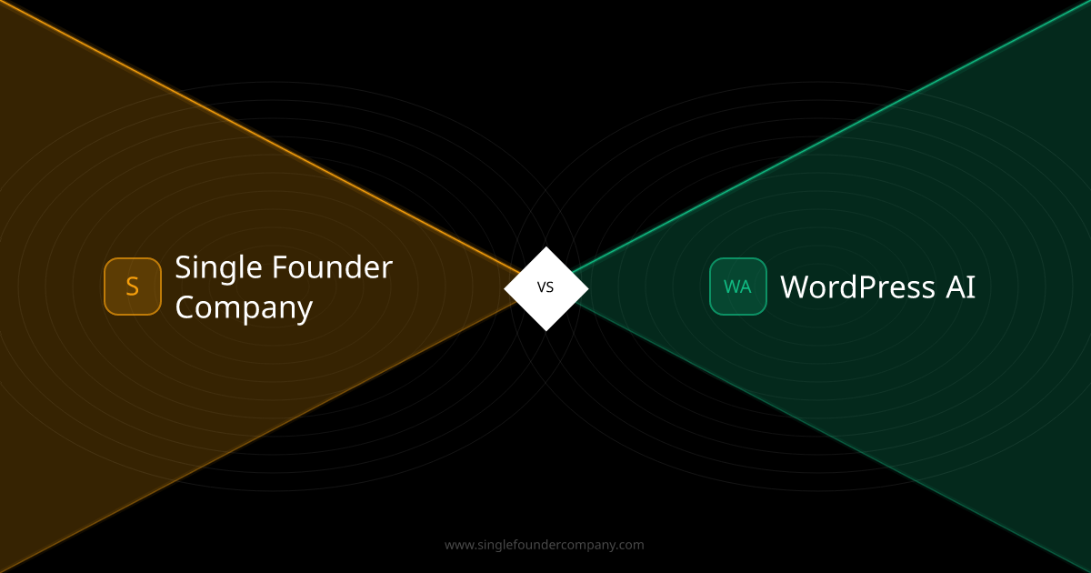 Single Founder Company vs WordPress AI — Site Tool vs AI Team