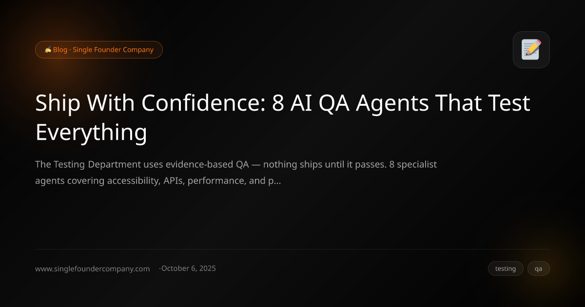 Ship With Confidence: 8 AI QA Agents That Test Everything