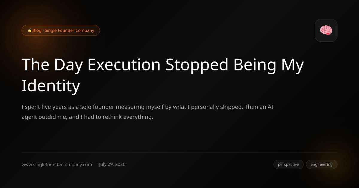 The Day Execution Stopped Being My Identity