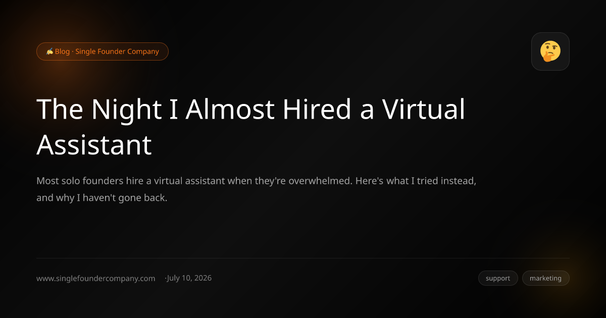 The Night I Almost Hired a Virtual Assistant