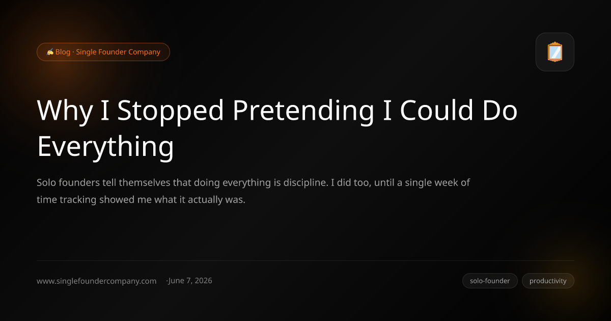Why I Stopped Pretending I Could Do Everything