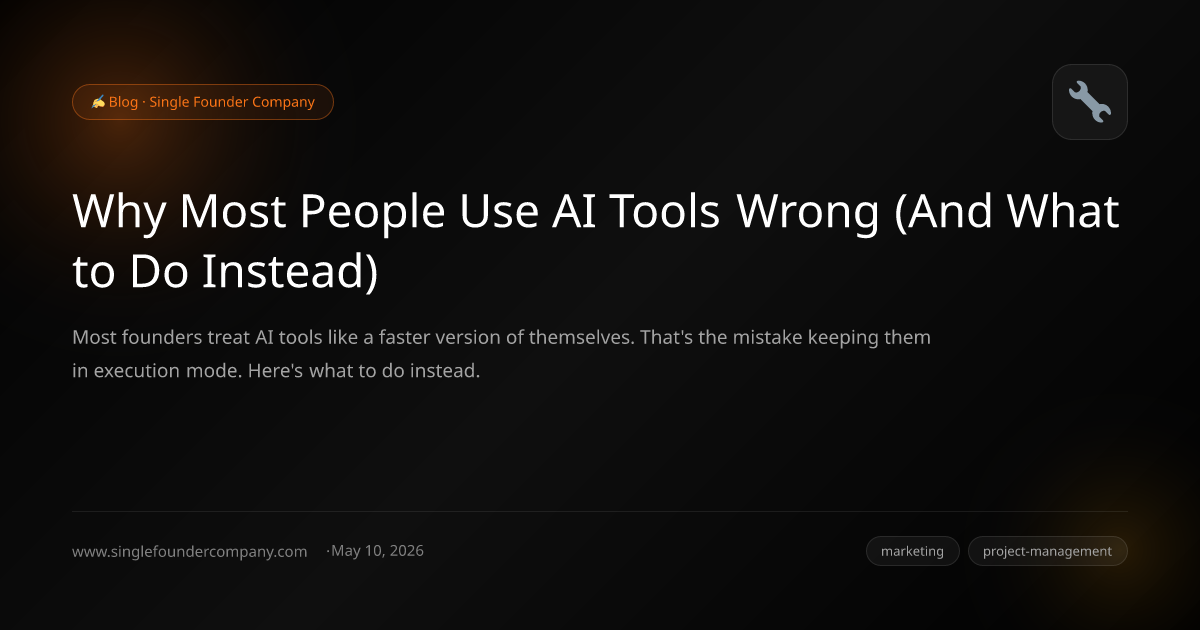 Why Most People Use AI Tools Wrong (And What to Do Instead)
