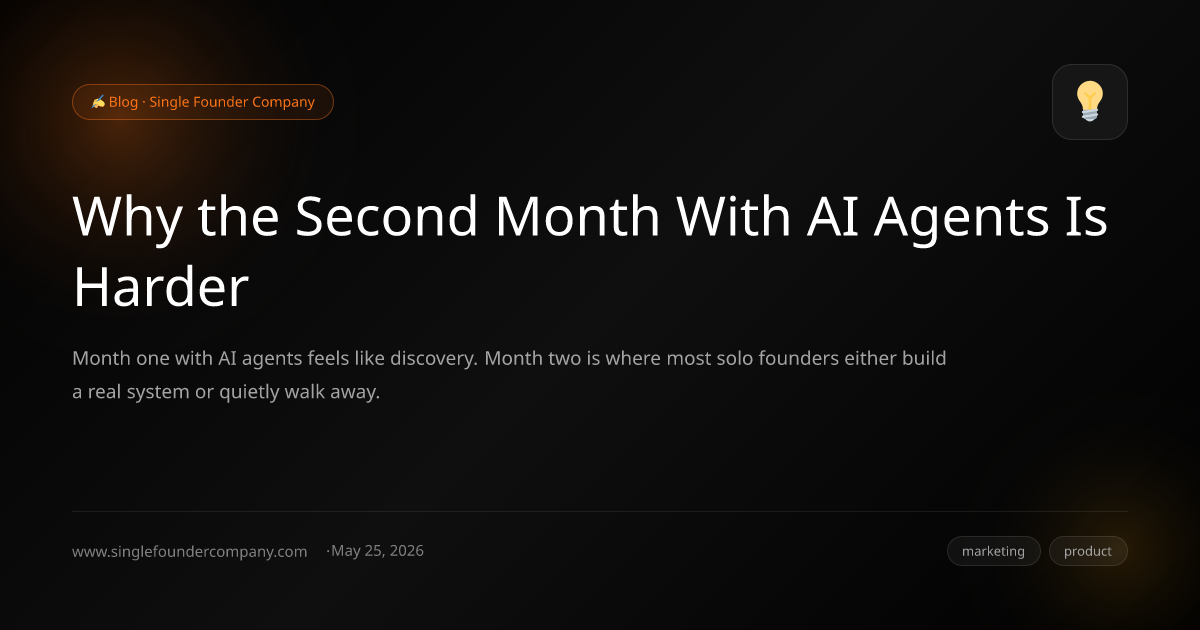 Why the Second Month With AI Agents Is Harder